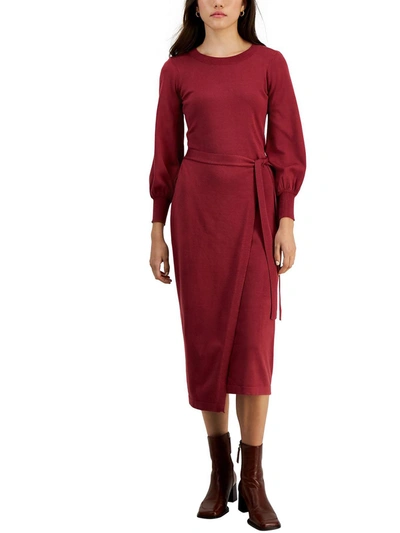 Taylor Wrap Sweaterdress In Pink