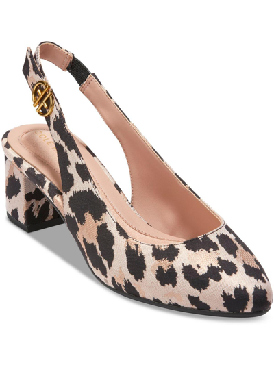 Cole Haan Go-to Womens Slip-on Animal Print Slingbacks In Multi