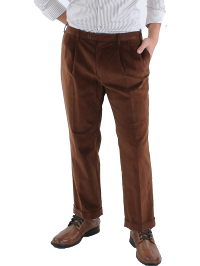 Lauren Ralph Lauren Neil Mens Corduroy Classic Fit Dress Pants In Brown