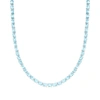 ROSS-SIMONS SKY BLUE TOPAZ TENNIS NECKLACE IN STERLING SILVER