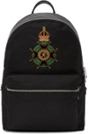 DOLCE & GABBANA Black Crown Crest Backpack