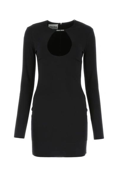 Miu Miu Midi Dress In Black