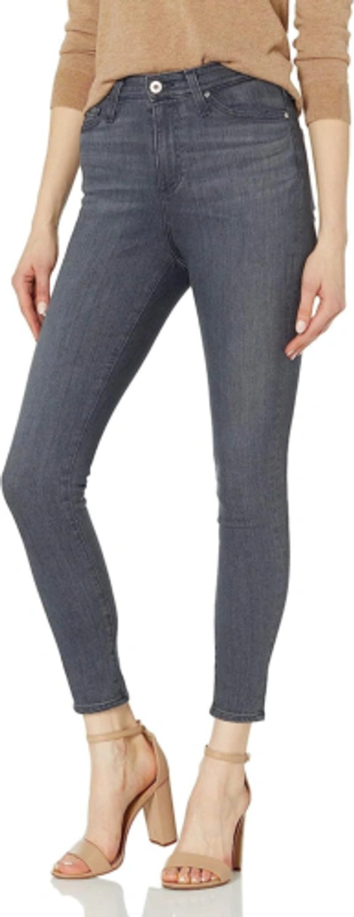 Pre-owned Ag Adriano Goldschmied Women's The Mila Super High Rise Skinny Ankle Leg Jean In Timeless Grey