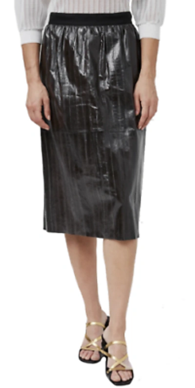 Pre-owned Rachel Comey Anthracite Women's Eel Vox Pencil Skirt, Us S In Gray