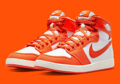 Pre-owned Converse Nike Jordan 1 Retro Ajko Rush Orange Size 12.5 Do5047-801 Rush Orange/white-sail