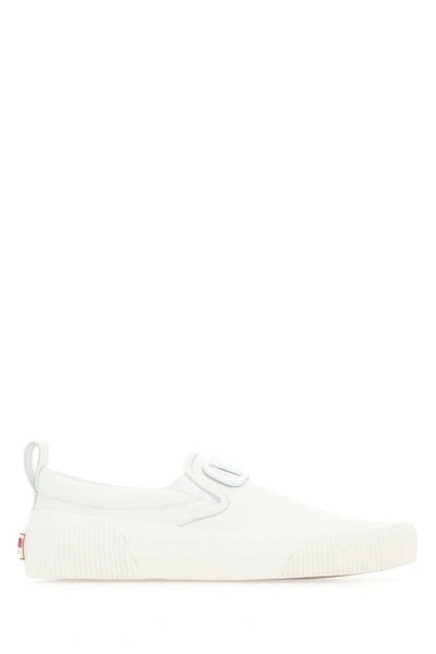 Valentino Garavani Vlogo Signature Slip-on Trainers In White