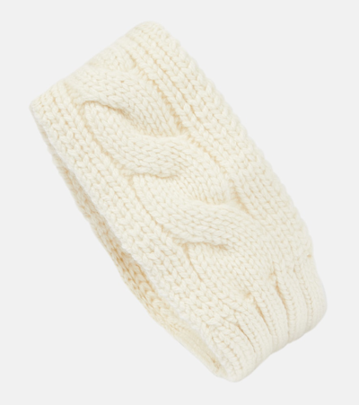 Loro Piana Cashmere Headband In White