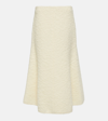 Chloé Alpaca Boucle Flared Midi Skirt In White