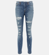 Dolce & Gabbana Distressed Skinny Jeans In Blue