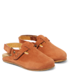Pèpè Lucio Slingback Leather Clogs In Brown