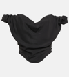 Vivienne Westwood Heart Top In Regenerative Poplin In Black