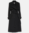 Chloé Notched-collar Belted Single-breasted Coat In Black