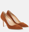 Manolo Blahnik Bb 90 Suede Pumps In Brown