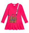Marc Jacobs Printed Cotton Jersey Dress In Pink