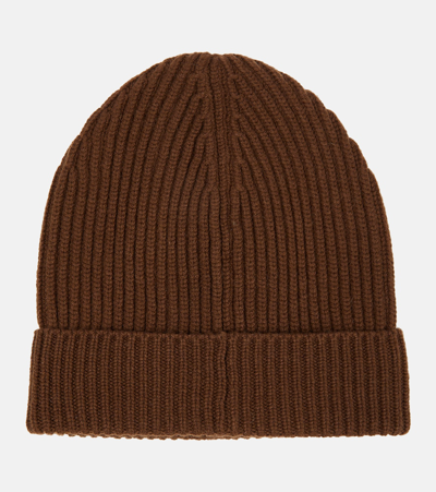 Dolce & Gabbana Wool And Cashmere Beanie In Brown
