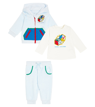 Marc Jacobs Baby Set Aus Einem Baumwollgemisch In Blue