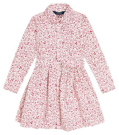 Polo Ralph Lauren Kids' Francine Floral Cotton Dress In Multicoloured