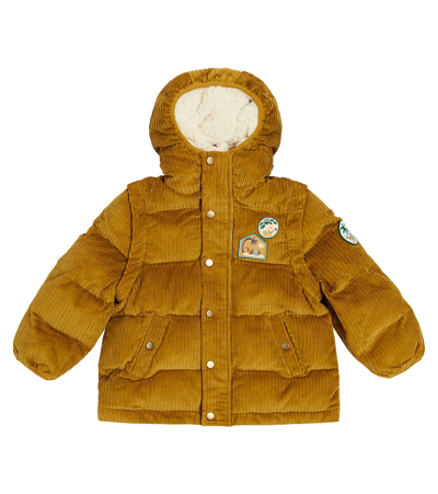 Louise Misha Kids' Izar Corduroy Puffer Jacket In Brown