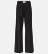 DOLCE & GABBANA WOOL-BLEND WIDE-LEG PANTS