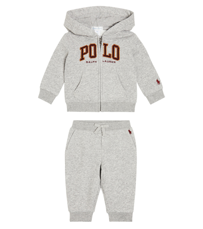 Polo Ralph Lauren Baby Set Aus Sweatshirt Und Hose In Grey