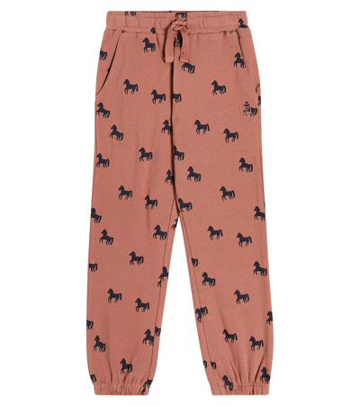 Liewood Kids' Inga Printed Cotton Sweatpants In Pink