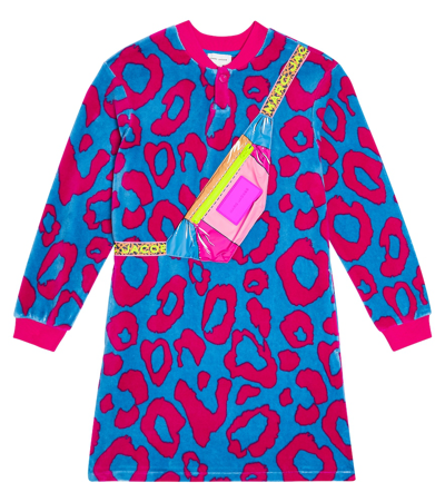 Marc Jacobs Kids' Printed Cotton Dress In Blue