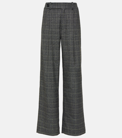 Proenza Schouler White Label Checked Wide-leg Pants In Multicoloured