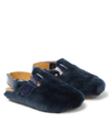 Pèpè Lucio Slingback Shearling Clogs In Blue