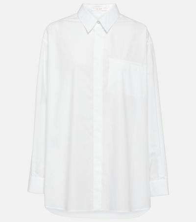 The Row Sadie Cotton-poplin Shirt In White
