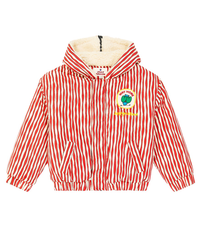Jellymallow Kids' Wave Striped Jacket In Red