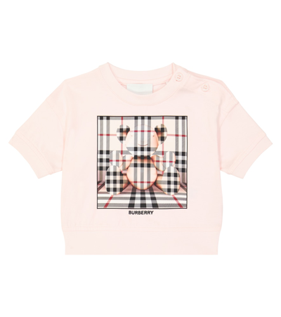 Burberry Baby Printed Cotton Jersey T-shirt In Multicoloured