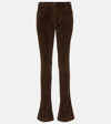 Dolce & Gabbana Women's Bell-bottom Corduroy Pants In Brown