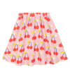 Jellymallow Printed Corduroy Skirt In Pink