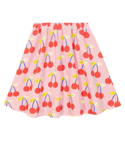 Jellymallow Kids' Printed Corduroy Skirt In Pink