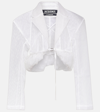 Jacquemus White Le Chouchou 'la Veste Dentelle' Blouse In White