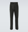 LORO PIANA REINGA WOOL AND CASHMERE SLIM PANTS