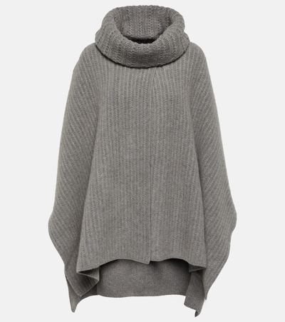 Loro Piana Waipara Cashmere Cape In M570 Cayenne Mela