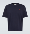 Ami Alexandre Mattiussi Ami Paris Ami Paris De Coeur Cotton T-shirt In Blue