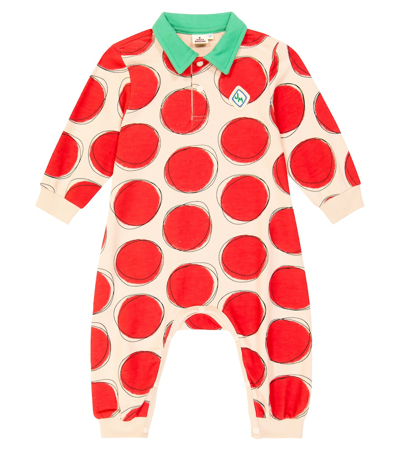 Jellymallow Baby Printed Cotton Jersey Onesie In Multicoloured