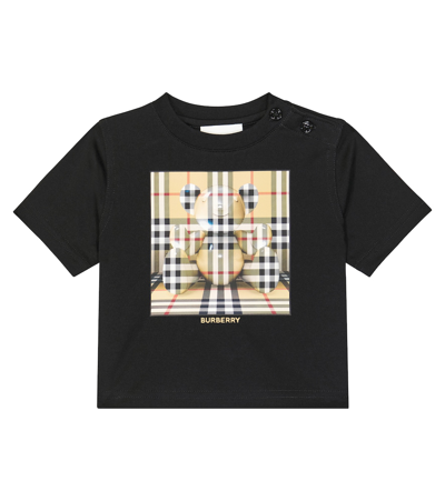 Burberry Baby Printed Cotton Jersey T-shirt In Multicoloured