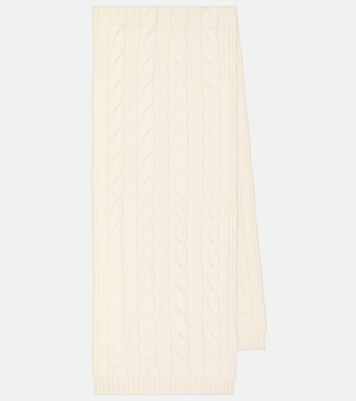 Loro Piana Napier Cashmere Scarf In White