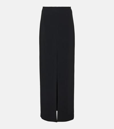 Twinset Belted Crepe Texture Maxi Skirt  In Brown