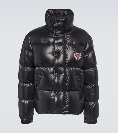 Moncler Misam Nylon Laquè Down Jacket In Black