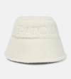 PATOU LOGO FAUX-SHEARLING BUCKET HAT
