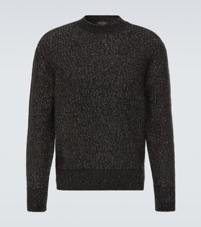 Loro Piana Cotton-blend Sweater In Grey
