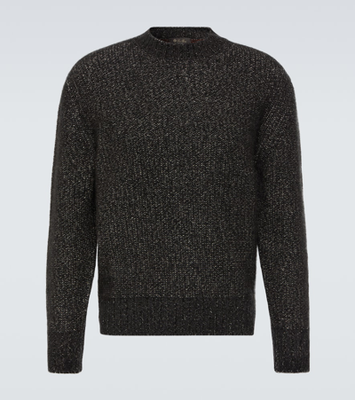 Loro Piana Cotton-blend Sweater In Black