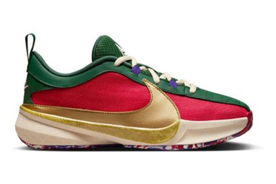 Pre-owned Nike Zoom Freak 5 Keep It A Buck (gs) In Gym Red/court Purple/flat Opal