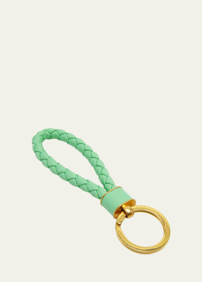 BOTTEGA VENETA INTRECCIO NAPA LAMBSKIN KEYCHAIN