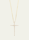 Lana Flawless Skinny Pointed Cross Pendant Necklace In White