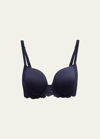 Simone Perele Reve Underwire 3d Plunge Bra In Cosmic Blue